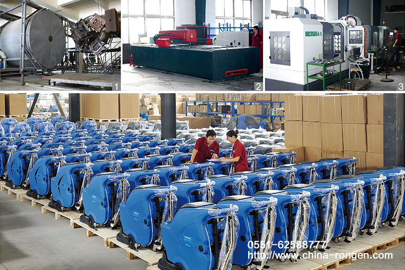 多功能駕駛式擦地機(jī)實現(xiàn)洗掃一體深度清潔